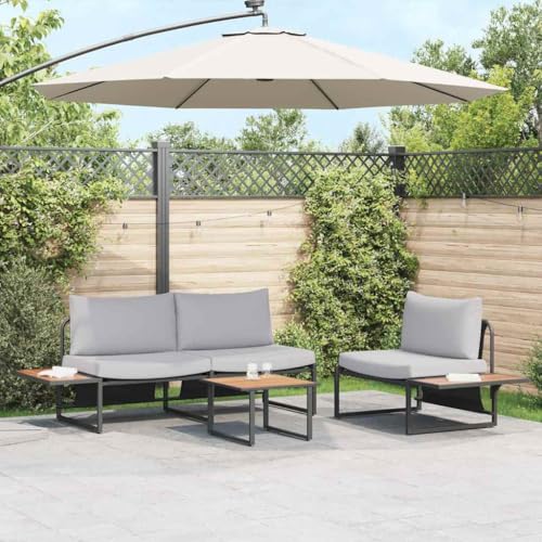Aiious Wetterfeste 3er Garten Essgruppe aus Stahl ¨C Elegant, langlebig und ideal f¨¹r Outdoor-Nutzung Aiious Wetterfeste 3er Garten Essgruppe aus Stahl ¨C Elegant, langlebig und ideal f¨¹r Outdoor-Nutzung von Aiious