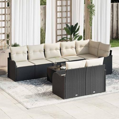 Aiious 9-teiliges Sofa-Set f¨¹r den Au?enbereich mit bequemen Kissen, Robustes Poly Rattan, modulares Design, leicht zu reinigen, f¨¹r Garten und Terrasse Aiious 9-teiliges Sofa-Set f¨¹r den Au?enbereich mit bequemen Kissen, Robustes Poly Rattan, modulares Design, leicht zu reinigen, f¨¹r Garten und Terrasse von Aiious