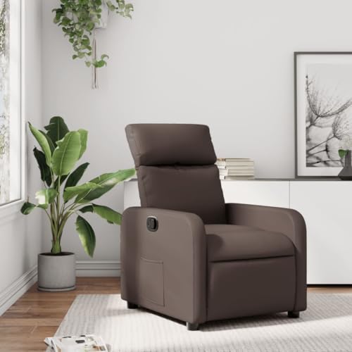 Aiious Relaxsessel Braun Kunstleder von Aiious