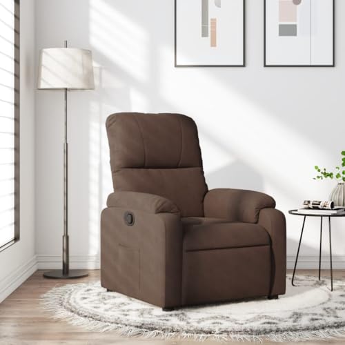 Aiious Relaxsessel Braun Mikrofasergewebe von Aiious