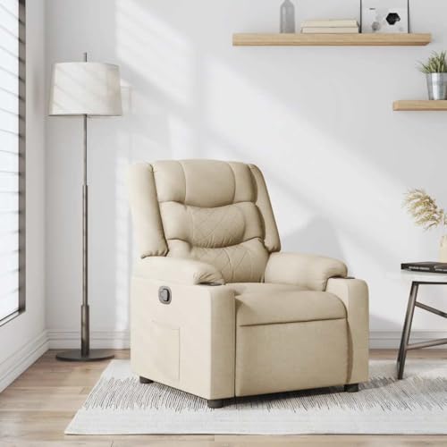 Aiious Relaxsessel Creme Stoff von Aiious