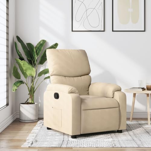 Aiious Relaxsessel Creme Stoff von Aiious