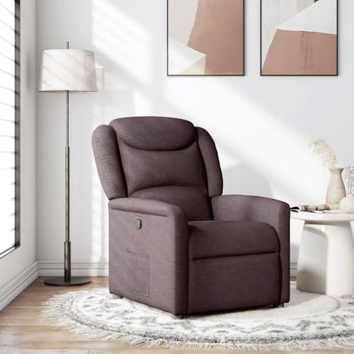 Aiious Relaxsessel Dunkelbraun Stoff von Aiious