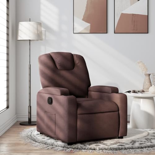 Aiious Relaxsessel Dunkelbraun Stoff von Aiious