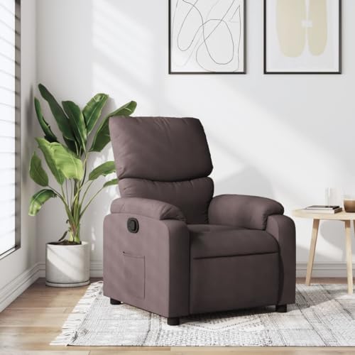 Aiious Relaxsessel Dunkelbraun Stoff von Aiious