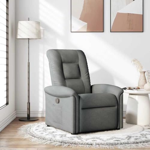 Aiious Relaxsessel Dunkelgrau Stoff von Aiious