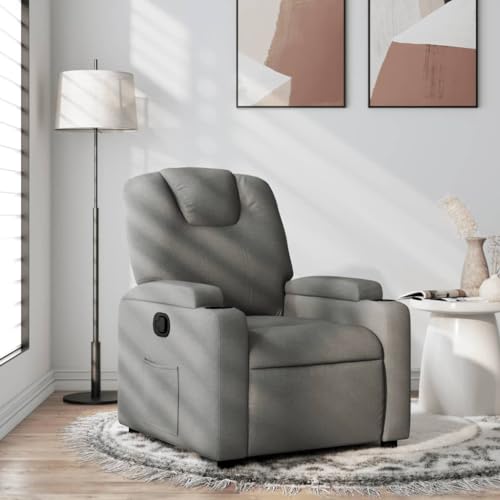 Aiious Relaxsessel Dunkelgrau Stoff von Aiious