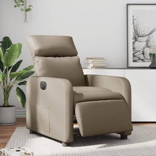Aiious Relaxsessel Elektrisch Cappuccino-Braun Kunstleder von Aiious