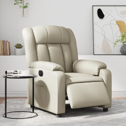 Aiious Relaxsessel Elektrisch Creme Kunstleder von Aiious