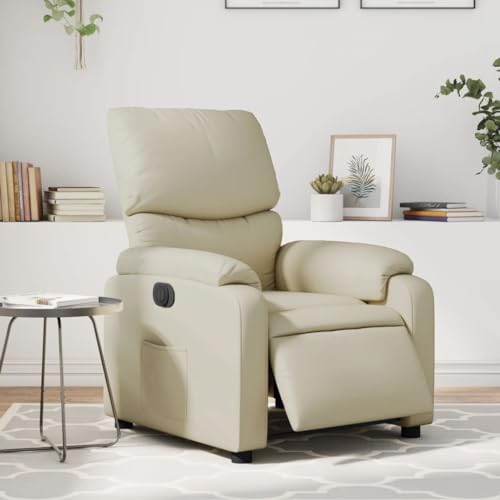 Aiious Relaxsessel Elektrisch Creme Kunstleder von Aiious