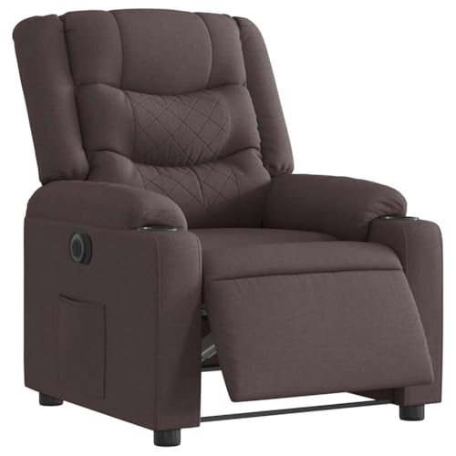 Aiious Relaxsessel Elektrisch Dunkelbraun Stoff von Aiious
