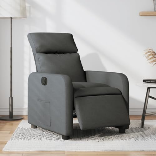 Aiious Relaxsessel Elektrisch Dunkelgrau Stoff von Aiious