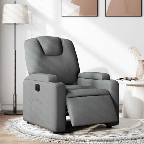 Aiious Relaxsessel Elektrisch Dunkelgrau Stoff von Aiious
