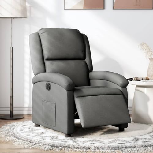 Aiious Relaxsessel Elektrisch Dunkelgrau Stoff von Aiious