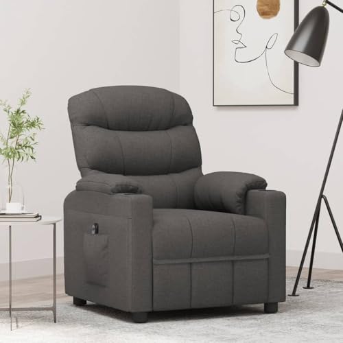 Aiious Relaxsessel Elektrisch Dunkelgrau Stoff von Aiious