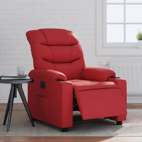Aiious Relaxsessel Elektrisch Rot Kunstleder von Aiious