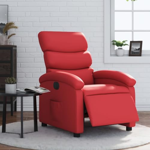 Aiious Relaxsessel Elektrisch Rot Kunstleder von Aiious