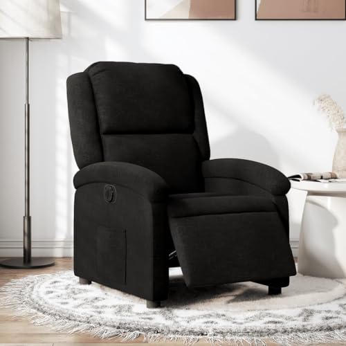 Aiious Relaxsessel Elektrisch Schwarz Stoff von Aiious