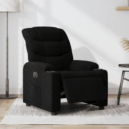 Aiious Relaxsessel Elektrisch Schwarz Stoff von Aiious