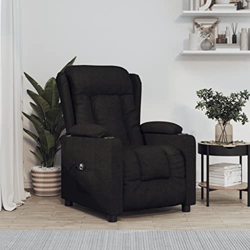 Aiious Relaxsessel Elektrisch Schwarz Stoff von Aiious