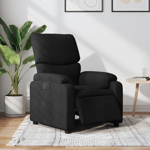 Aiious Relaxsessel Elektrisch Schwarz Stoff von Aiious