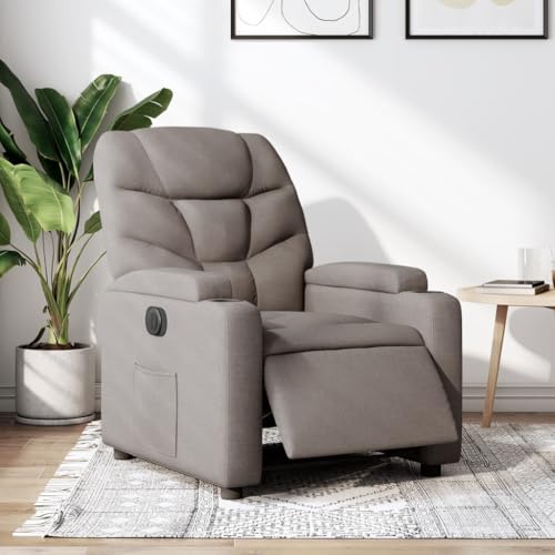 Aiious Relaxsessel Elektrisch Taupe Stoff von Aiious