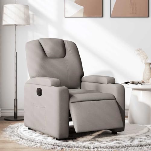 Aiious Relaxsessel Elektrisch Taupe Stoff von Aiious