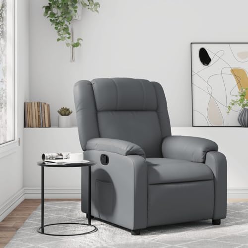 Aiious Relaxsessel Grau Kunstleder von Aiious