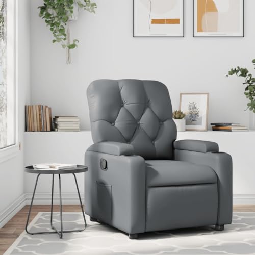 Aiious Relaxsessel Grau Kunstleder von Aiious