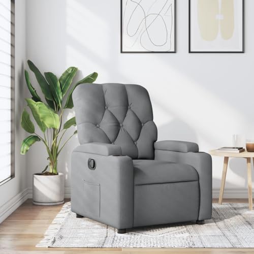 Aiious Relaxsessel Hellgrau Stoff von Aiious