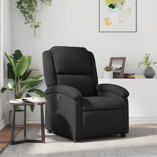 Aiious Relaxsessel Schwarz Echtleder von Aiious