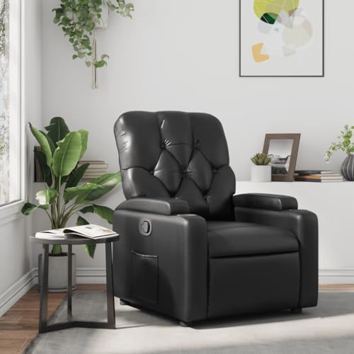 Aiious Relaxsessel Schwarz Kunstleder von Aiious