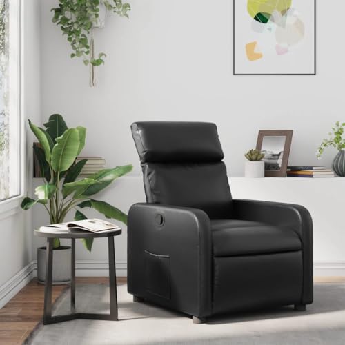 Aiious Relaxsessel Schwarz Kunstleder von Aiious