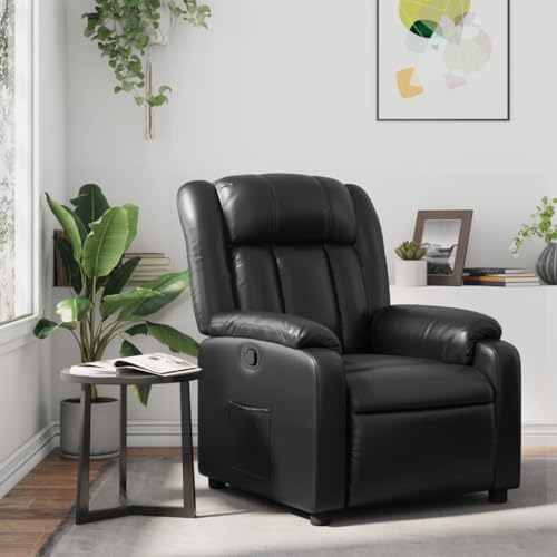 Aiious Relaxsessel Schwarz Kunstleder von Aiious