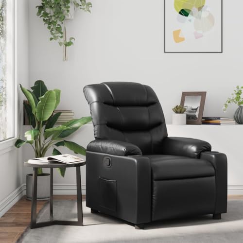 Aiious Relaxsessel Schwarz Kunstleder von Aiious
