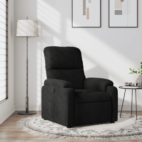 Aiious Relaxsessel Schwarz Mikrofasergewebe von Aiious
