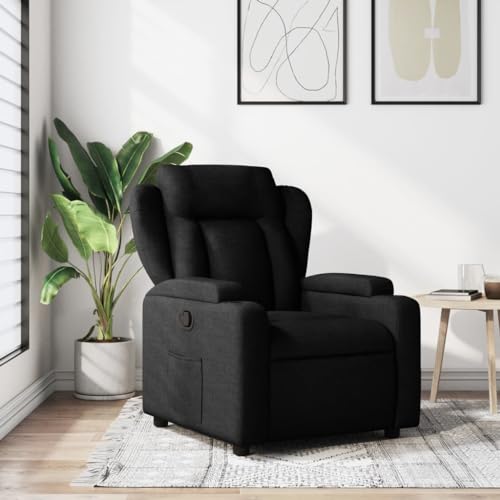 Aiious Relaxsessel Schwarz Stoff von Aiious