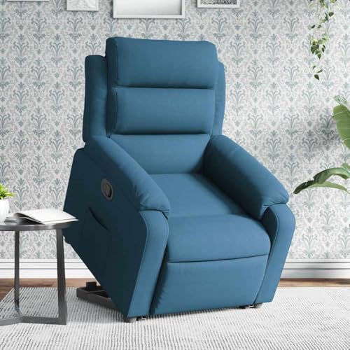 Aiious Relaxsessel mit Aufstehhilfe Blau Samt Aiious Relaxsessel mit Aufstehhilfe Blau Samt von Aiious