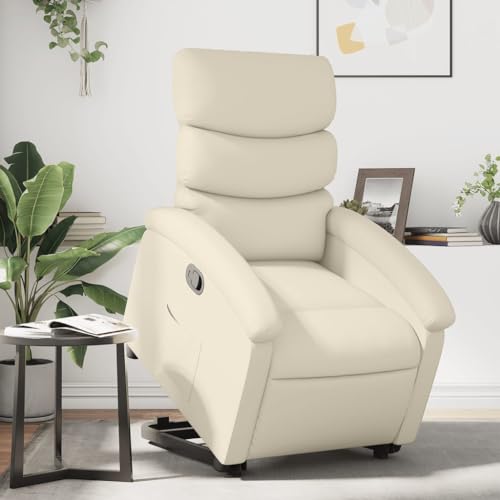 Aiious Relaxsessel mit Aufstehhilfe Creme Kunstleder von Aiious