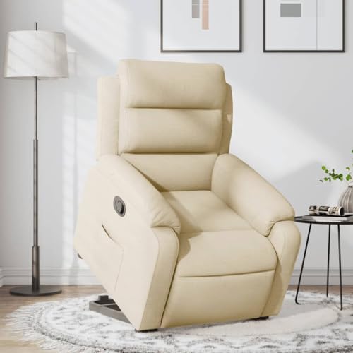 Aiious Relaxsessel mit Aufstehhilfe Creme Stoff von Aiious