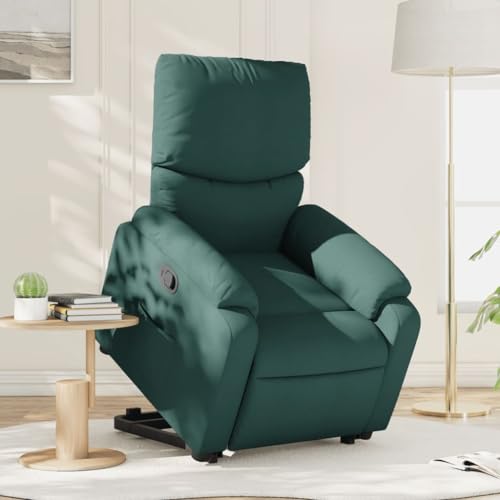 Aiious Relaxsessel mit Aufstehhilfe Dunkelgr¨¹n Stoff von Aiious