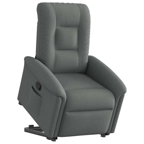 Aiious Relaxsessel mit Aufstehhilfe Dunkelgrau Stoff von Aiious