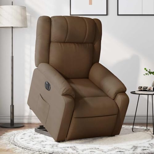 Aiious Relaxsessel mit Aufstehhilfe Elektrisch Braun Stoff Aiious Relaxsessel mit Aufstehhilfe Elektrisch Braun Stoff von Aiious