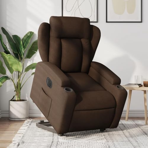 Aiious Relaxsessel mit Aufstehhilfe Elektrisch Braun Stoff Aiious Relaxsessel mit Aufstehhilfe Elektrisch Braun Stoff von Aiious