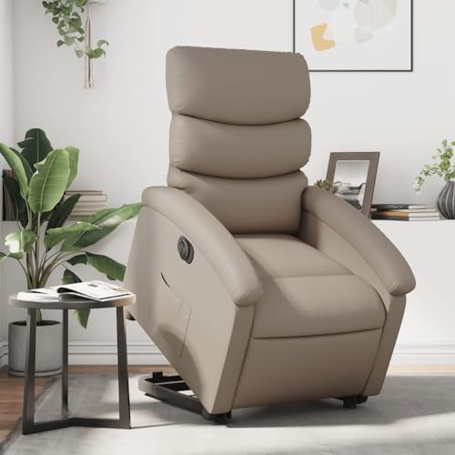 Aiious Relaxsessel mit Aufstehhilfe Elektrisch Cappuccino Kunstleder von Aiious