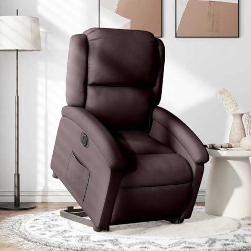 Aiious Relaxsessel mit Aufstehhilfe Elektrisch Dunkelbraun Stoff Aiious Relaxsessel mit Aufstehhilfe Elektrisch Dunkelbraun Stoff von Aiious