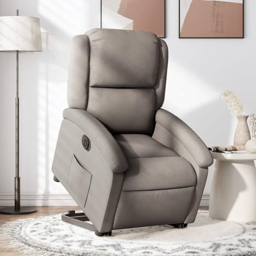 Aiious Elektrischer Relaxsessel mit Aufstehhilfe Taupe Stoff Bequem Entspannen TV Zeiten Aiious Elektrischer Relaxsessel mit Aufstehhilfe Taupe Stoff Bequem Entspannen TV Zeiten von Aiious