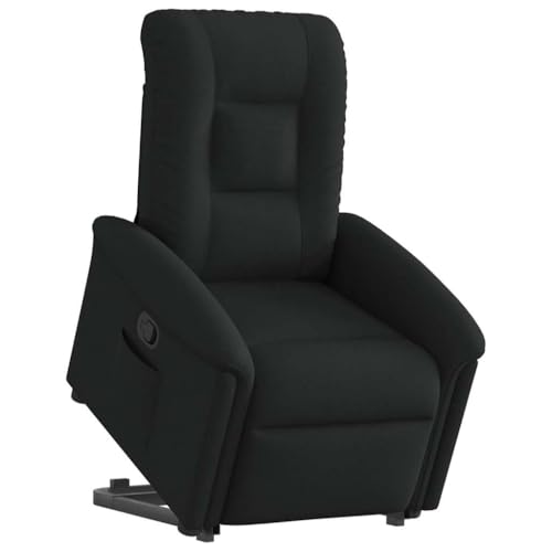 Aiious Relaxsessel mit Aufstehhilfe Schwarz Stoff von Aiious