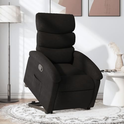 Aiious Relaxsessel mit Aufstehhilfe Schwarz Stoff Aiious Relaxsessel mit Aufstehhilfe Schwarz Stoff von Aiious