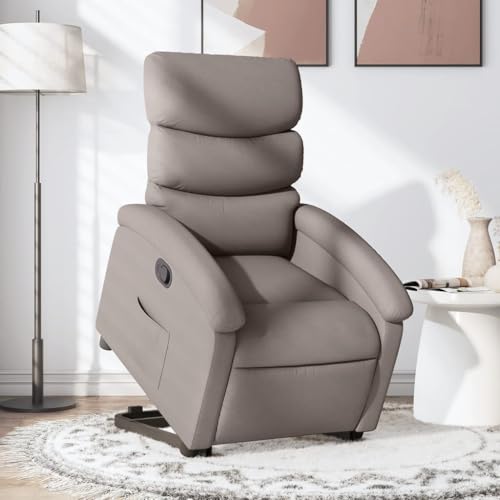 Aiious Relaxsessel mit Aufstehhilfe Taupe Stoff von Aiious